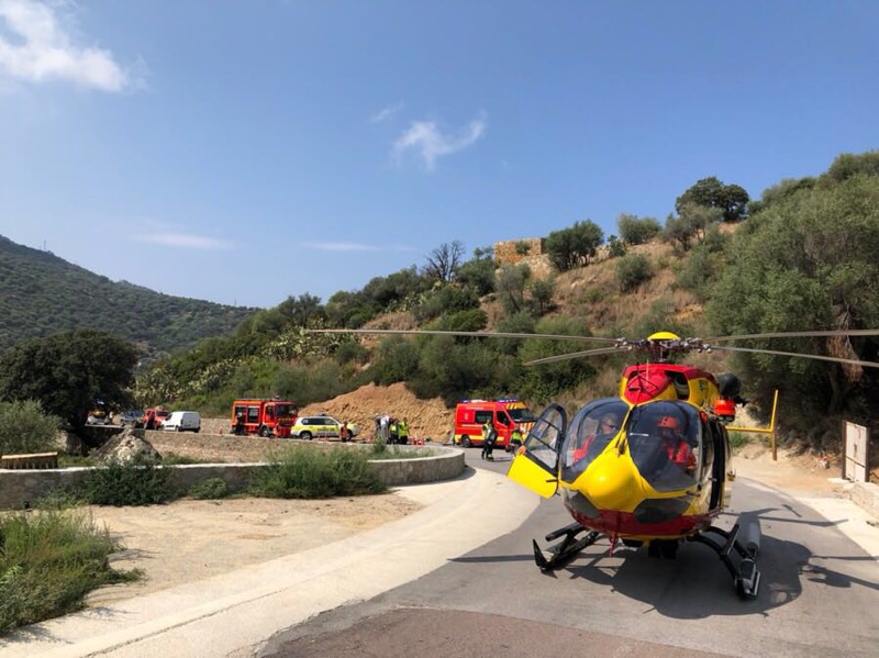  Accident à Santa-Reparata-di-Balagna : 2 blessés dont un grave  évacué par hélicoptère 