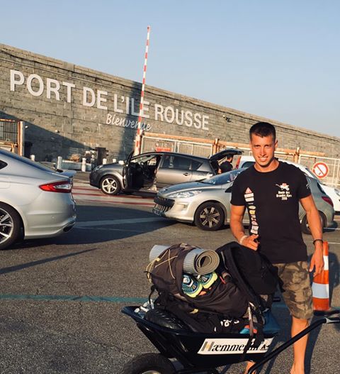 La croisade de Vincent Monnerie et sa brouette ont fait étape à Calvi