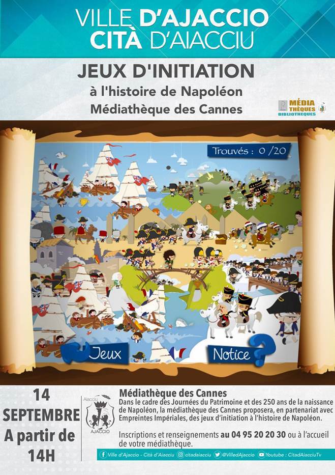 Des jeux sur l'histoire napoléonienne à la médiathèque des Cannes