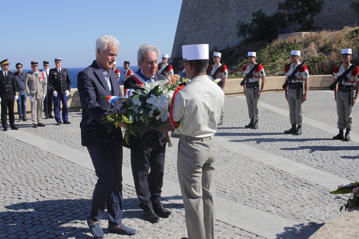 Cérémonie à la Stèle du 1er Choc de Calvi pour le 76e anniversaire de la libération de la Corse