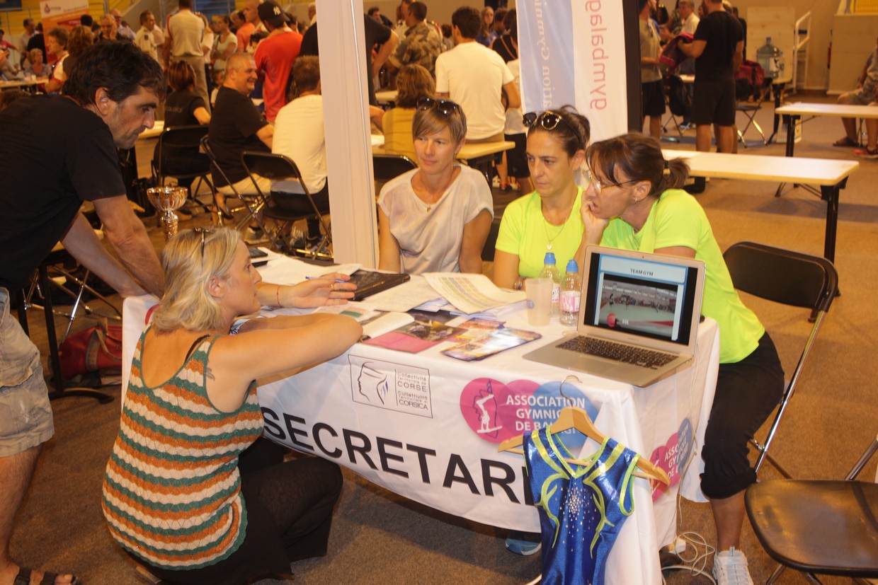 Le stand de l'association gymnique de Balagne