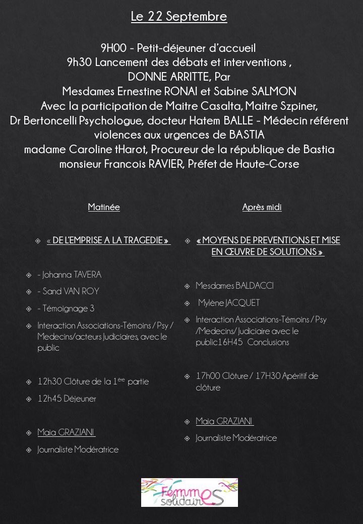 Donne Arrite : deux jours pour libérer la parole des victimes de violence 