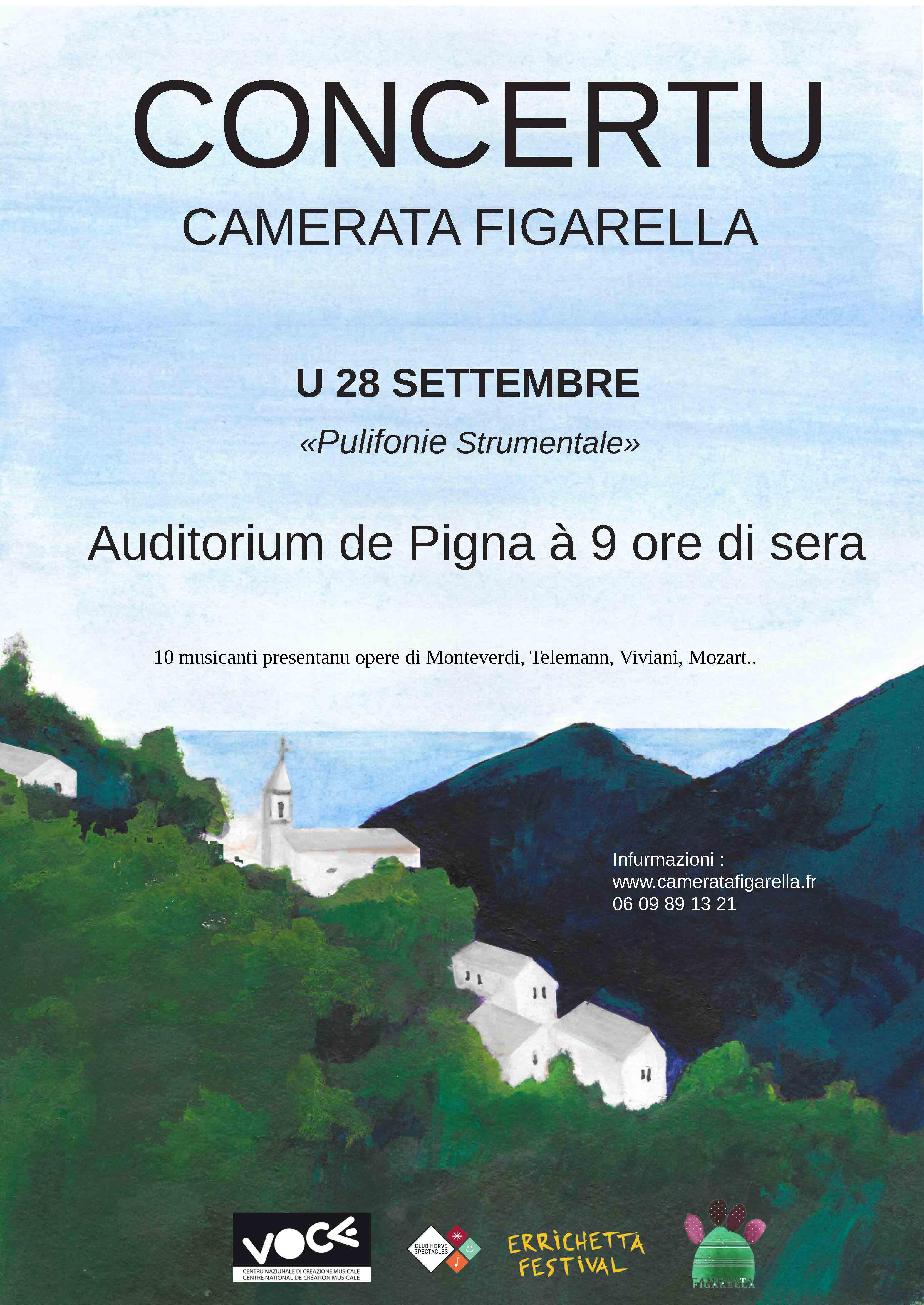 "Polifonie Strumentali" par la Camerata Figarella, le 28 septembre à Pigna