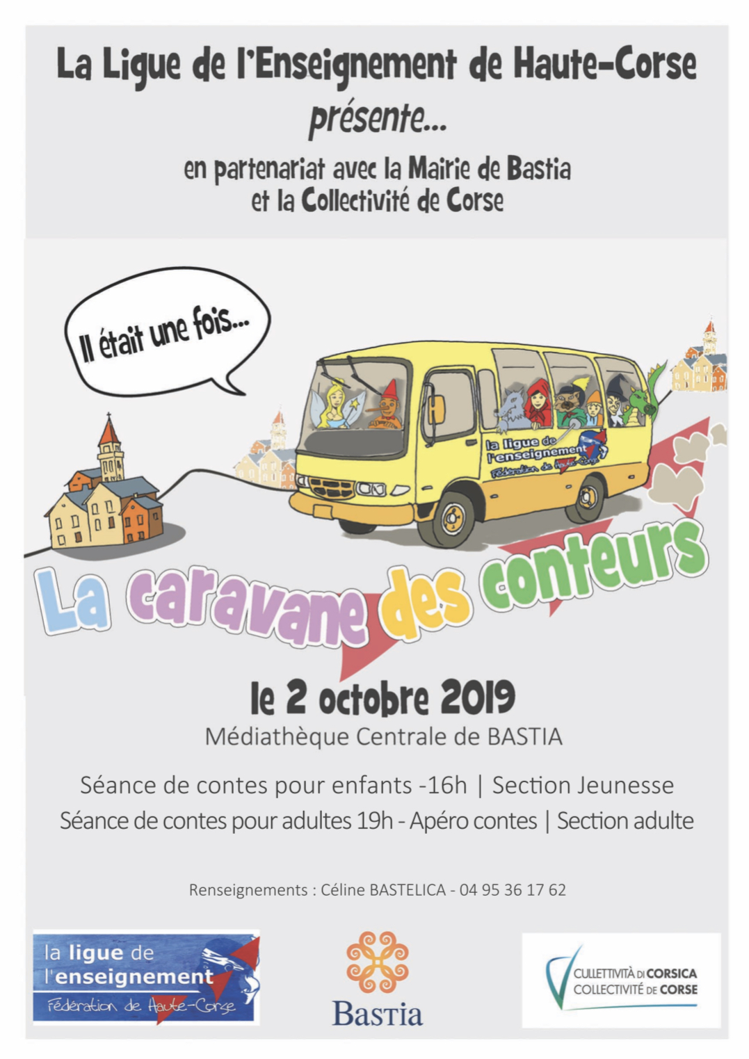 La caravane des conteurs fait halte à Bastia le 2 octobre prochain