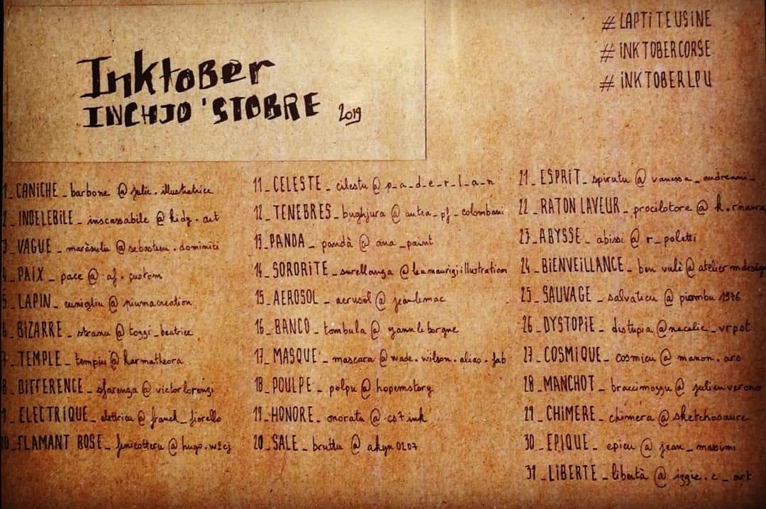 Inchjo'stobre : On vous dévoile la liste de mots