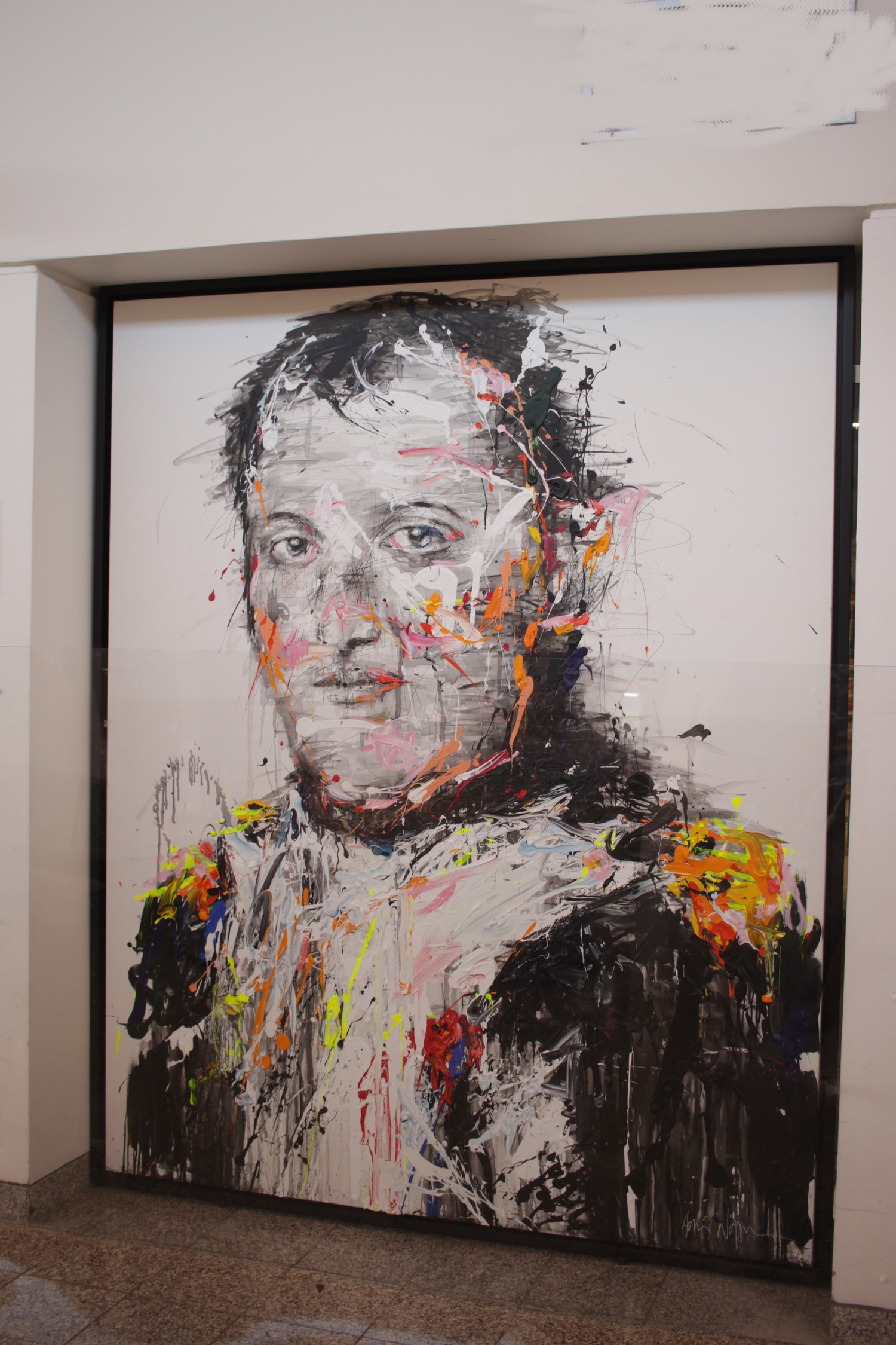 Portrait de Napoléon réalisé par l'artiste peintre Hom N'Guyen