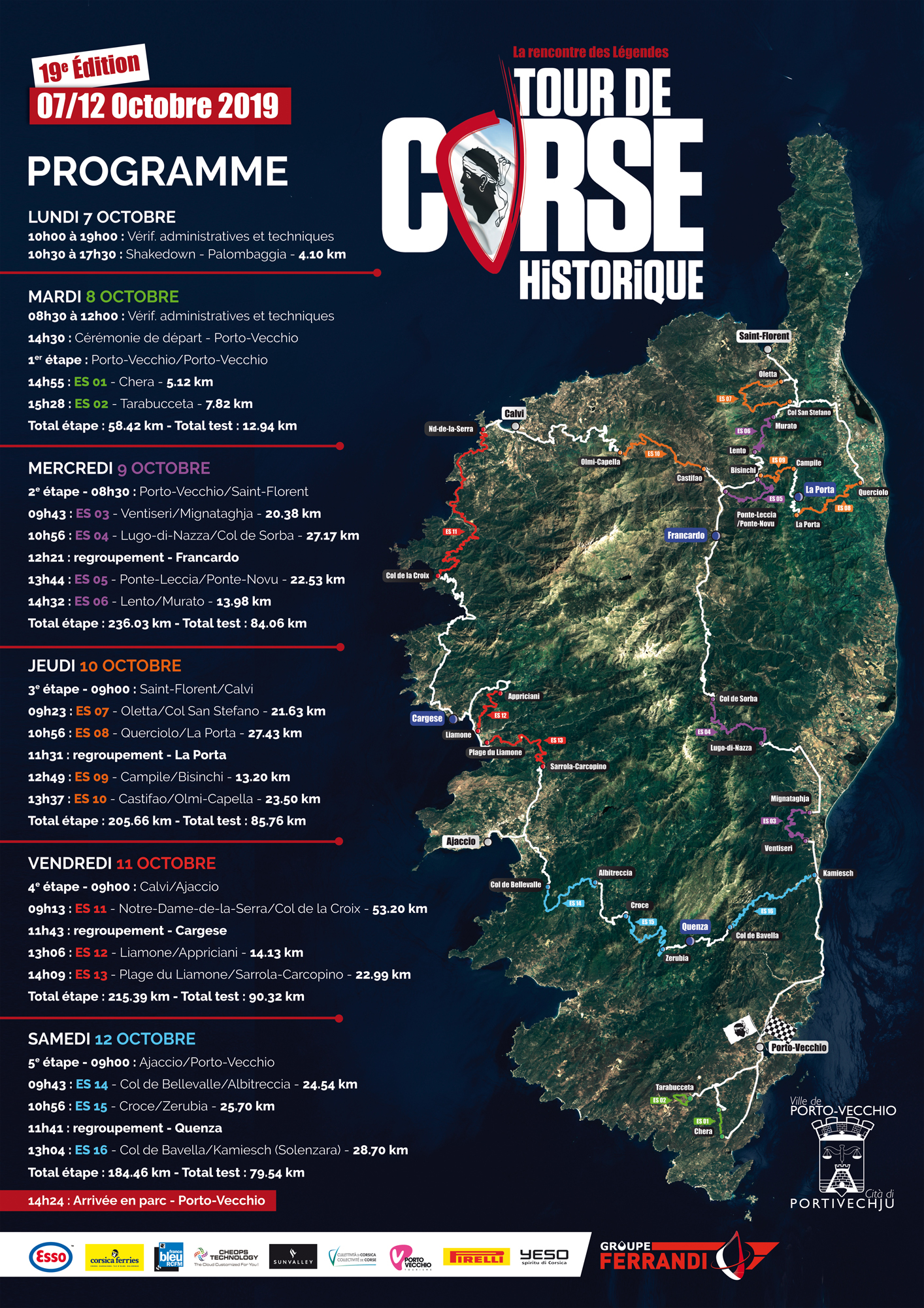 Le Tour de Corse historique sera en Balagne les jeudi 10 et vendredi 11 octobre