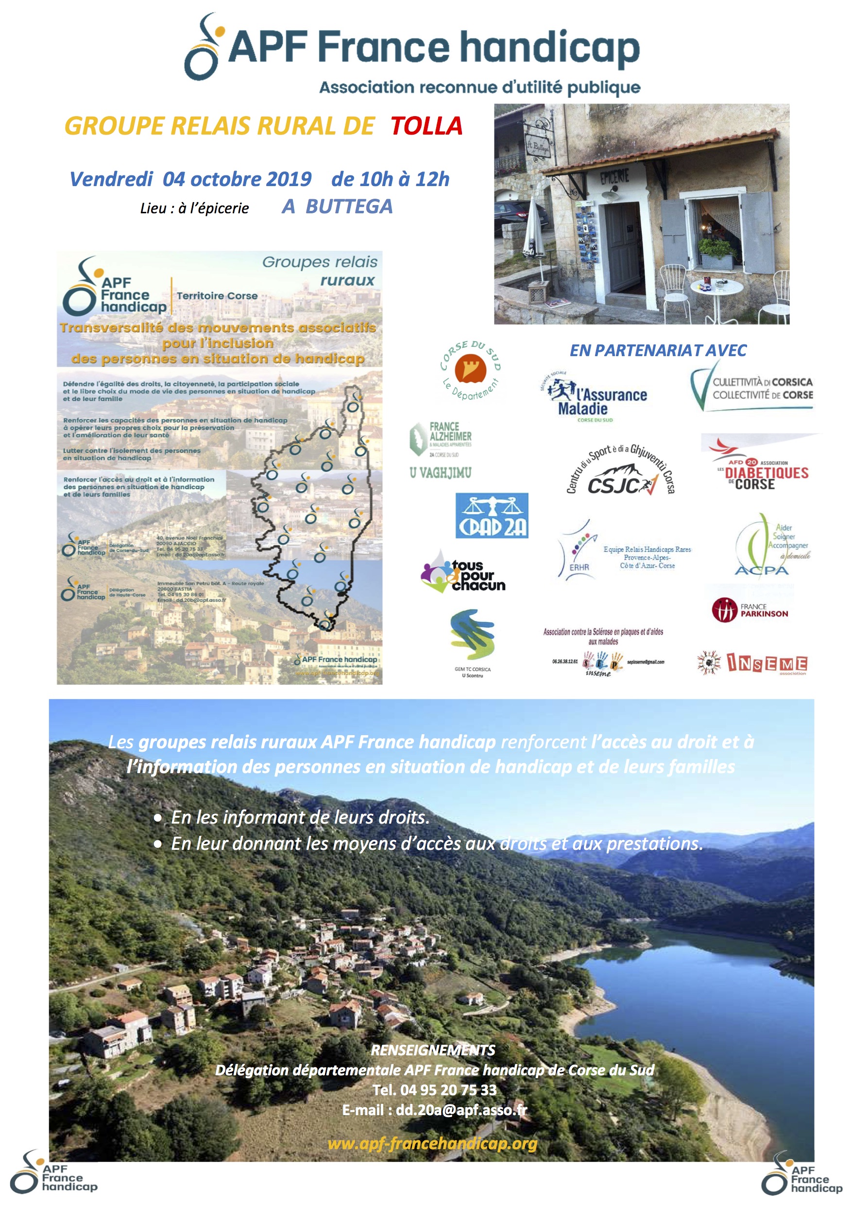 La groupe relais de l'AFP de Corse du Sud à Tolla le 4 octobre