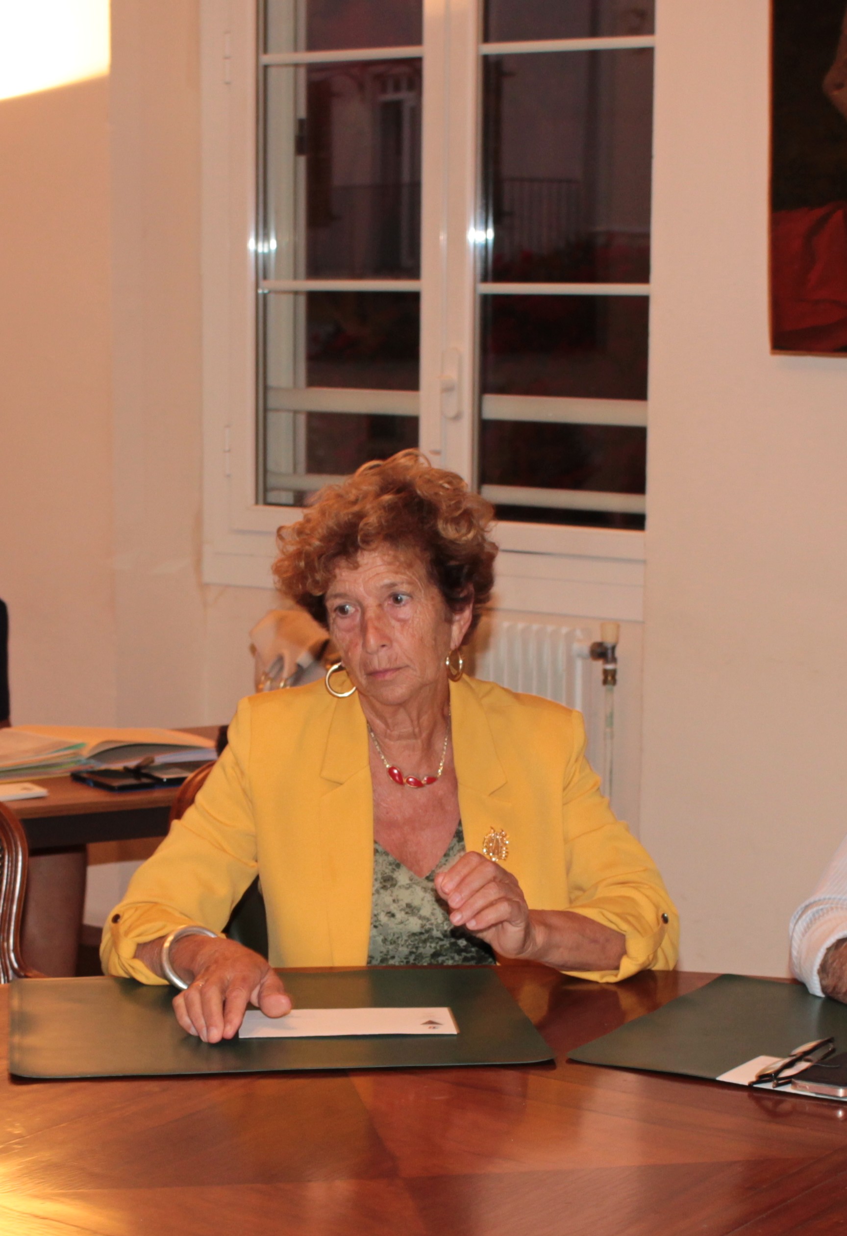 Françoise Sévéon a participé jeudi soir à la réunion du conseil municipal de Calvi