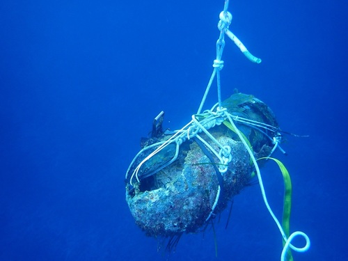 L'Orion détruit un engin historique au large du Cap Corse