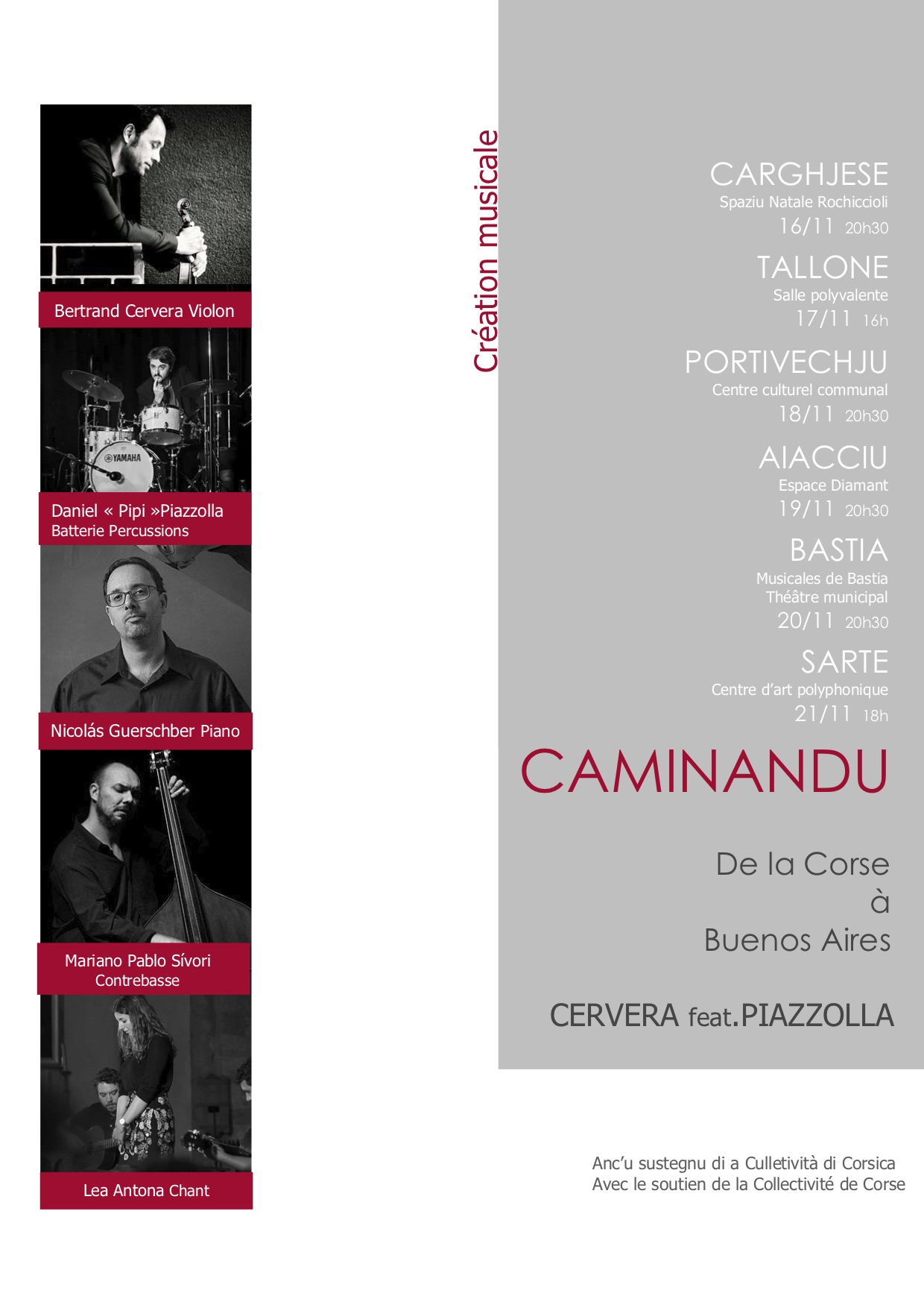 Le groupe "Caminandu" débute sa première tournée en Corse