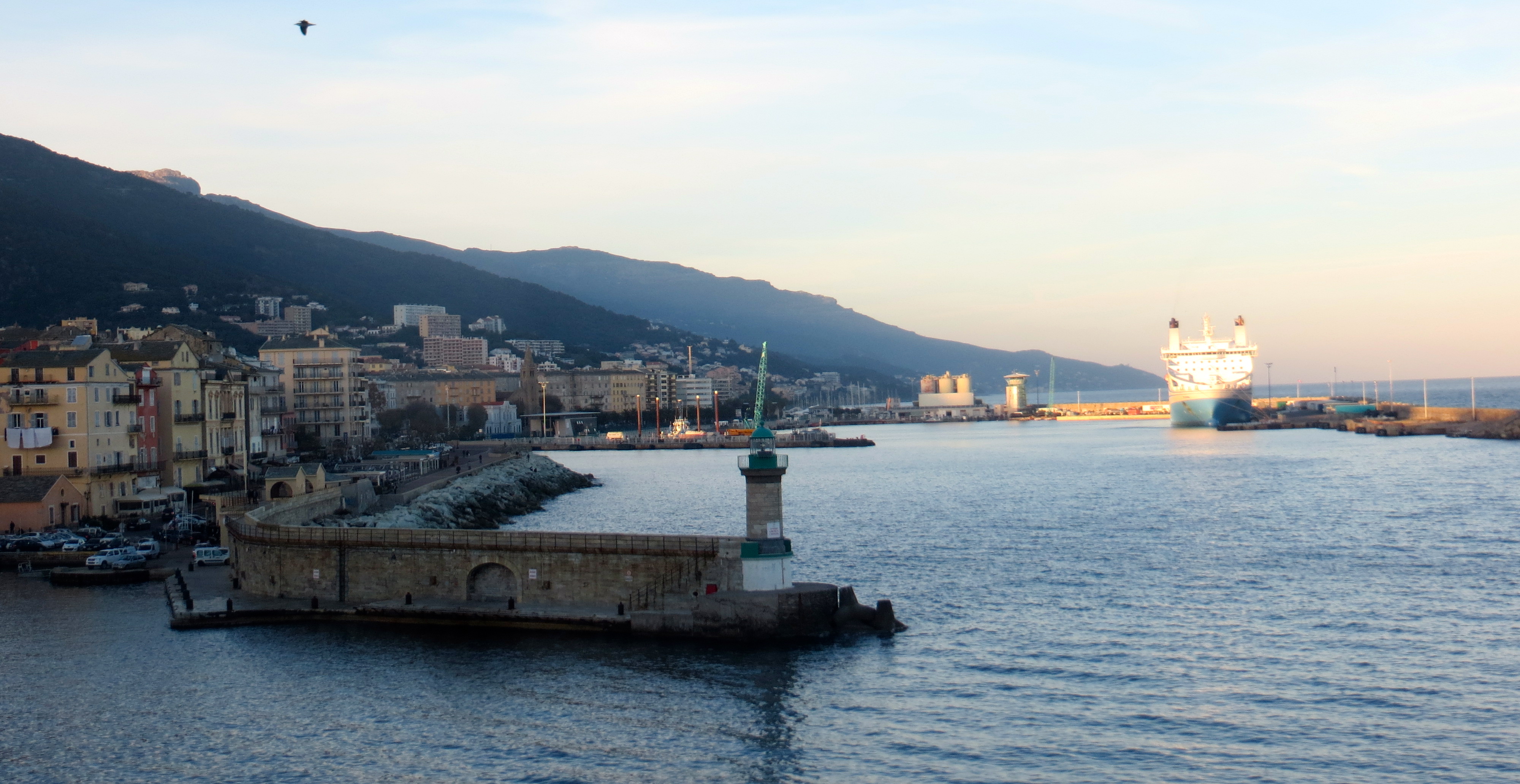 L'actuel port de commerce de Bastia.