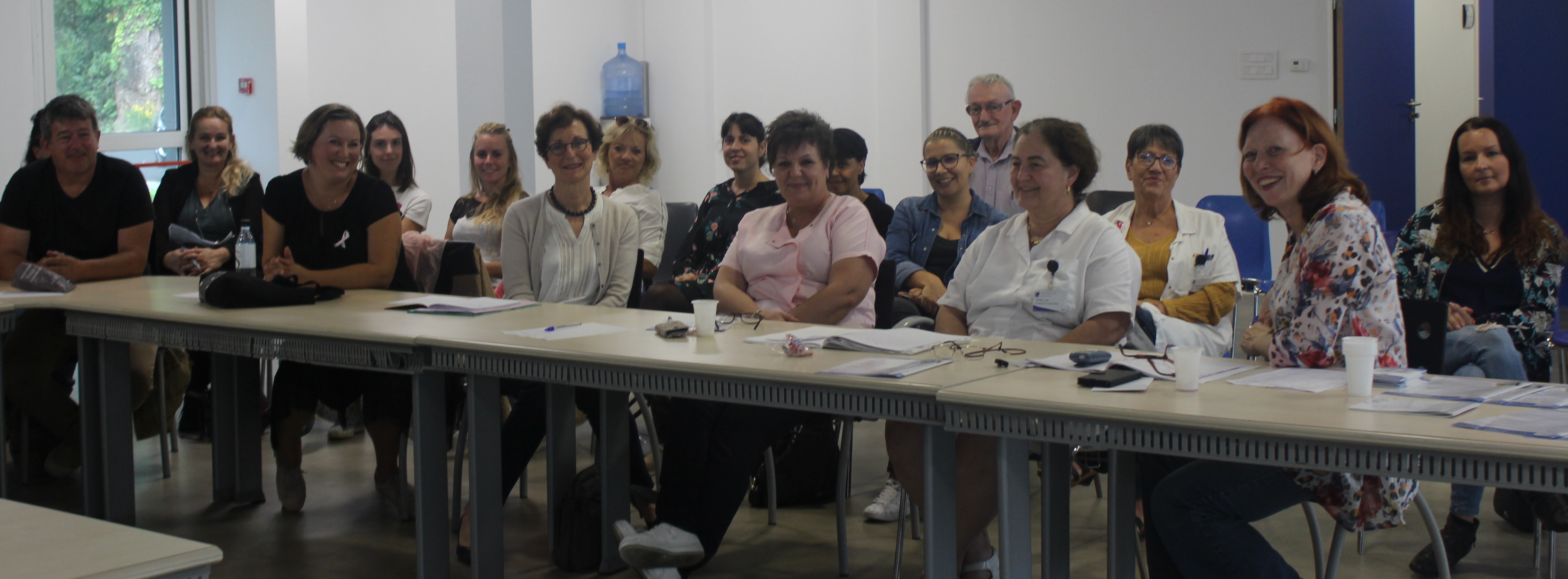Le personnel soignant de l'hôpital s'est rendu à cette matinée consacrée au deuil périnatal