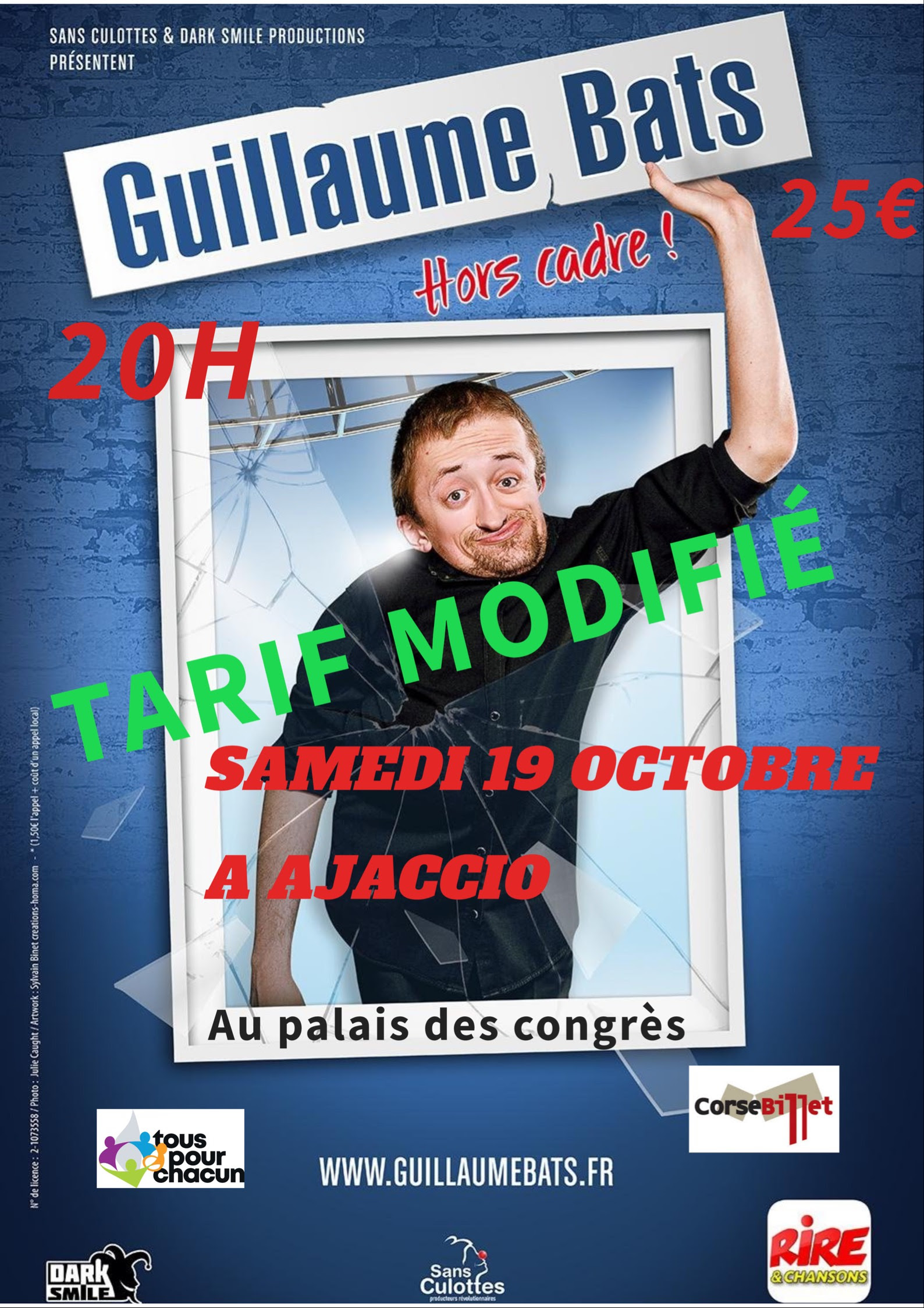 Guillaume Bats "Hors Cadre" ce samedi à Ajaccio