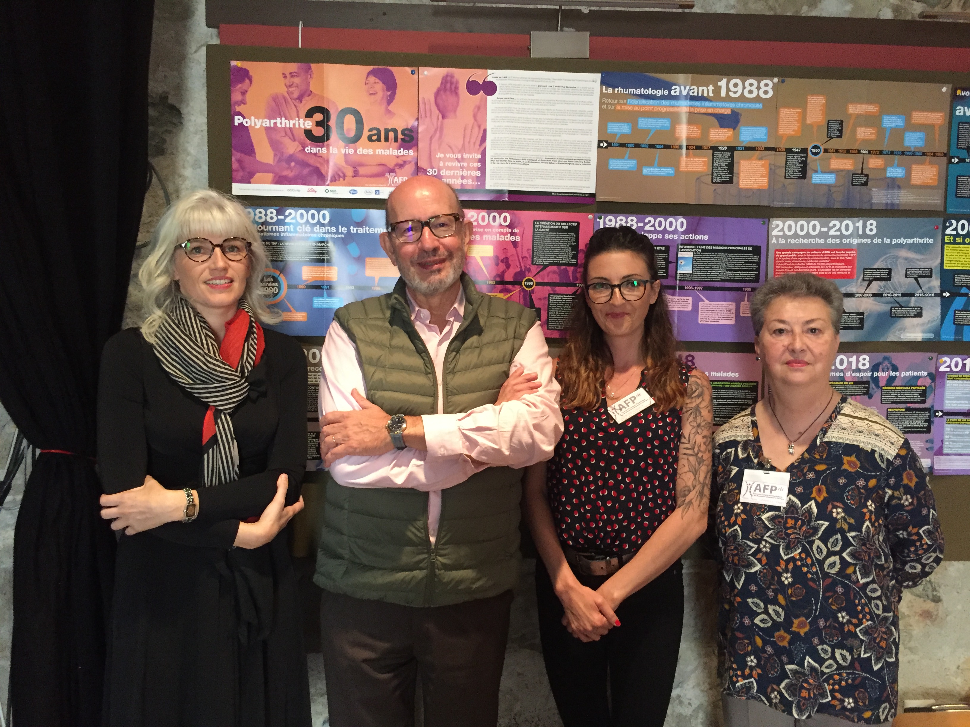 Les docteurs Annabelle Gillme et Jean-Pierre Mattei, Ludivine Collet et Marie-Anne Campese-Faure