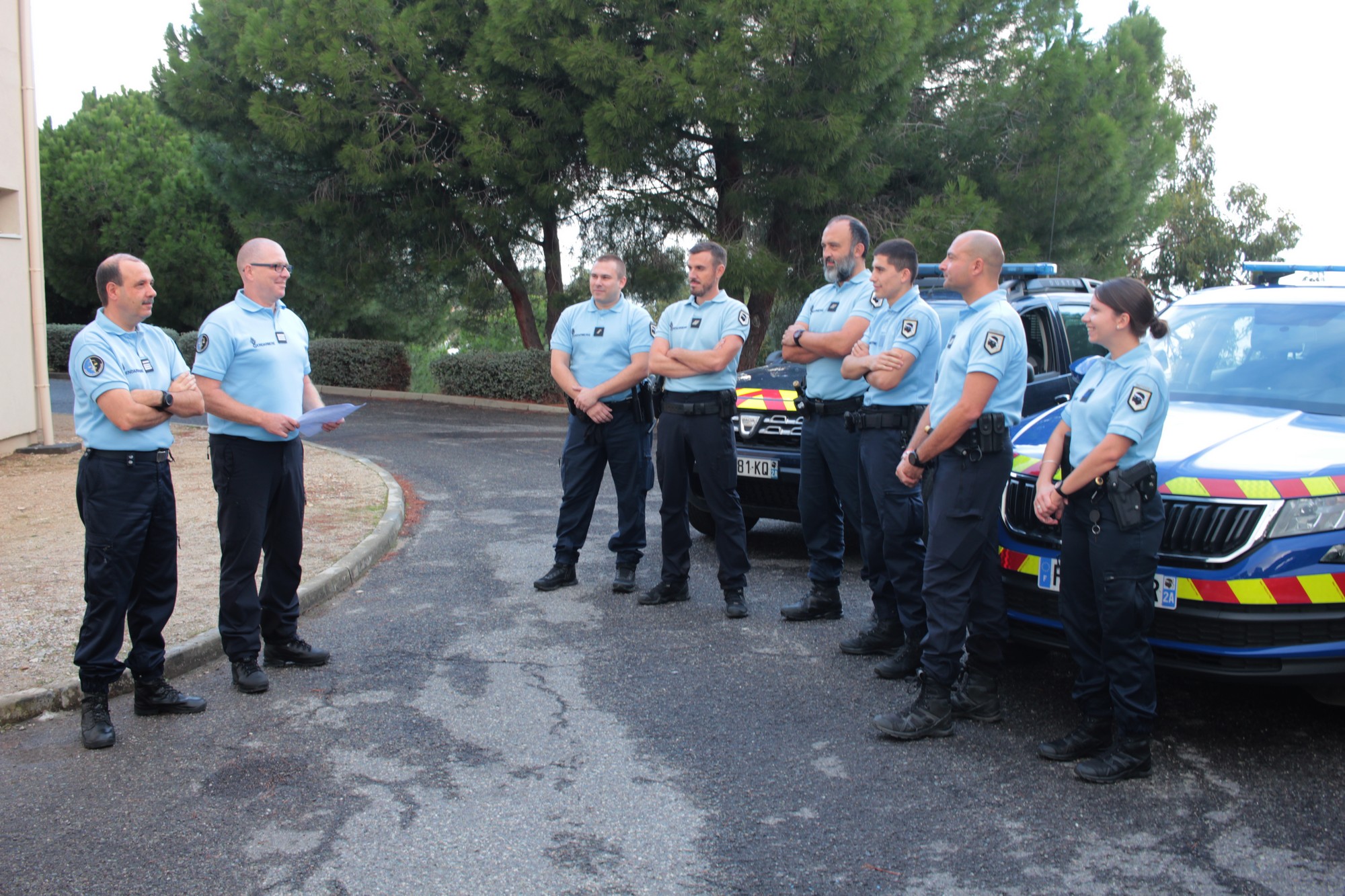 Dernier briefing avant le départ