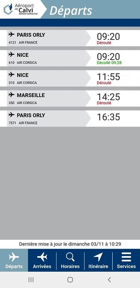 A l'aéroport de Calvi