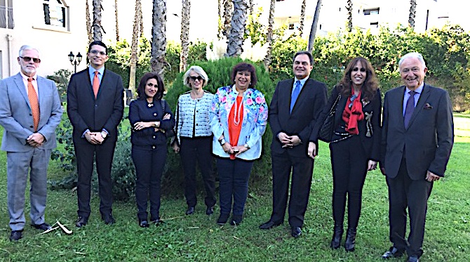 La délégation égyptienne à Bastia