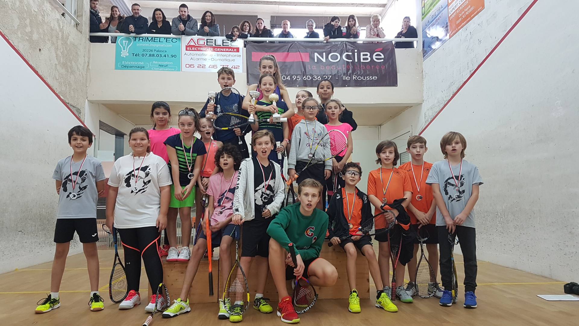 Championnats de Corse de squash U11 / U15 à l'Ile-Rousse