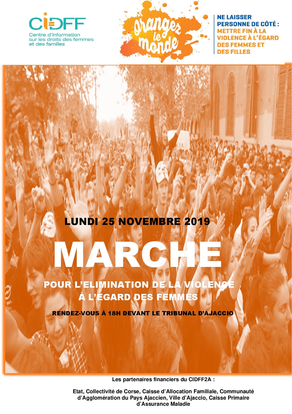 Ajaccio : Une marche contre les violences faites aux femmes 