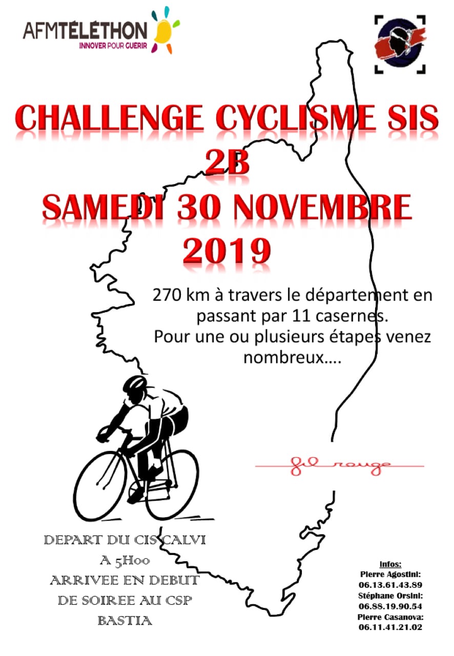 Calvi : challenge cycliste, kermesse et concert au profit du Téléthon 