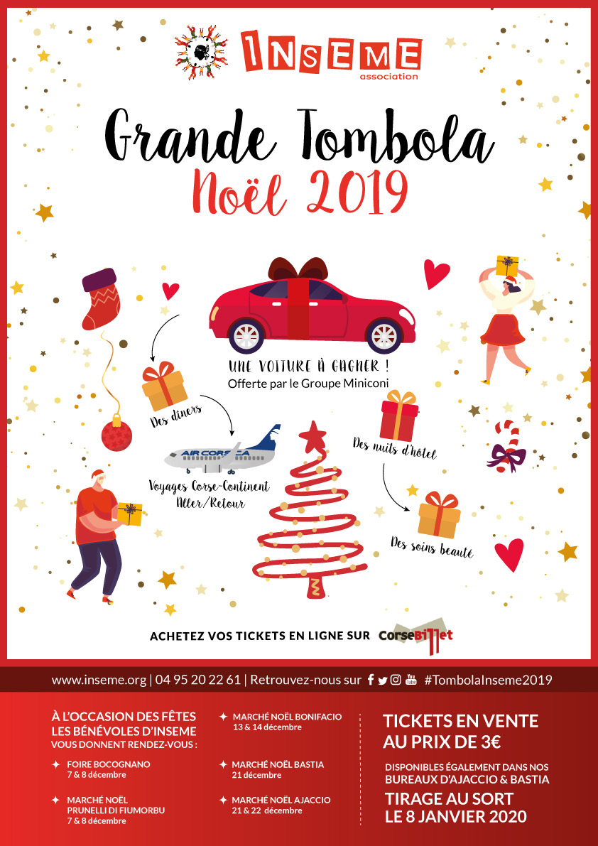 Inseme : Une tombola de Noël pour la bonne cause 