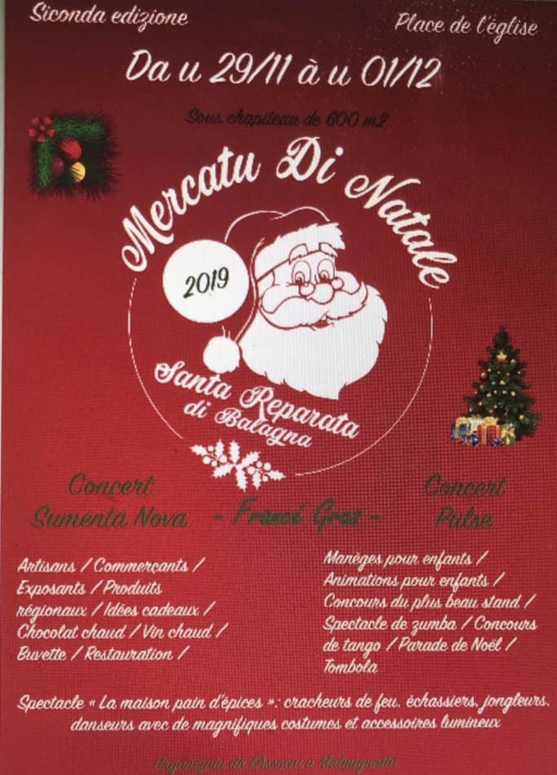 Le marché de Noël de Santa-Reparata-di-Balagna commence ce vendredi  