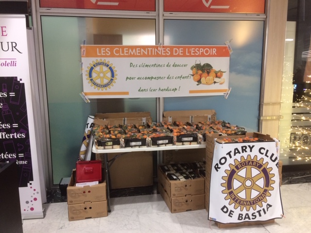 Les clémentines de l'espoir du Rotary Club reviennent ce samedi à Bastia