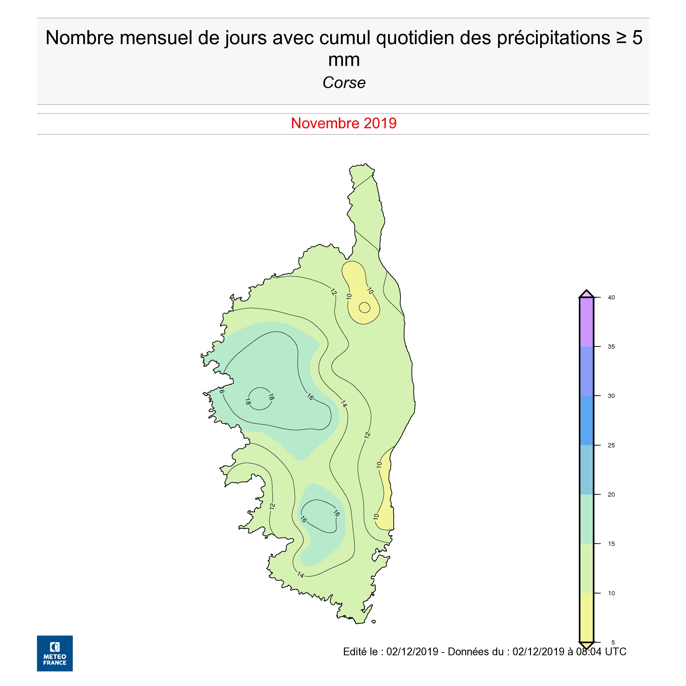 Météo : Des records de pluie battus en novembre en Corse