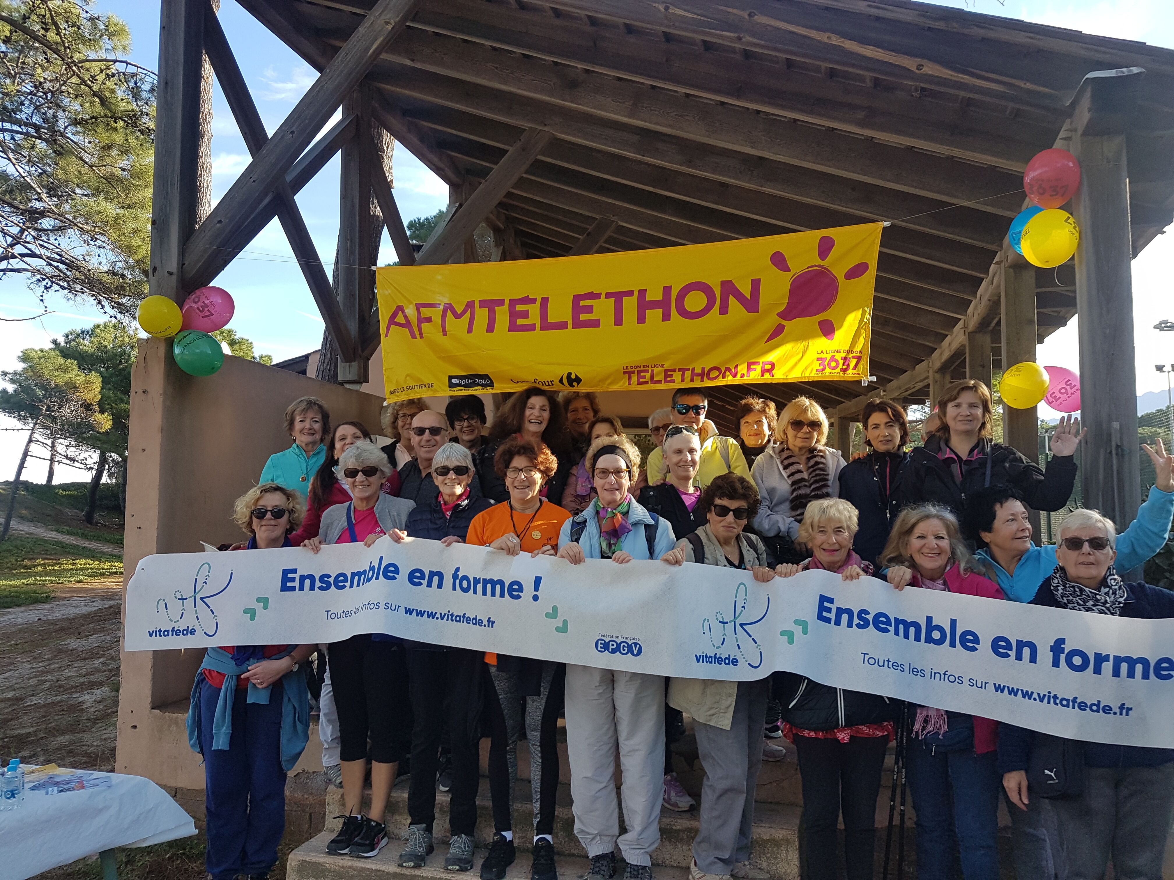 Marche solidaire de l'EPGV à Ajaccio, Bastia et Calvi pour le Téléthon