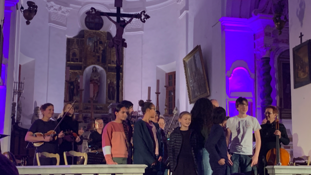 Un beau concert de l’ensemble instrumental « Sinfunia Balanina » dans la citadelle de Calvi 