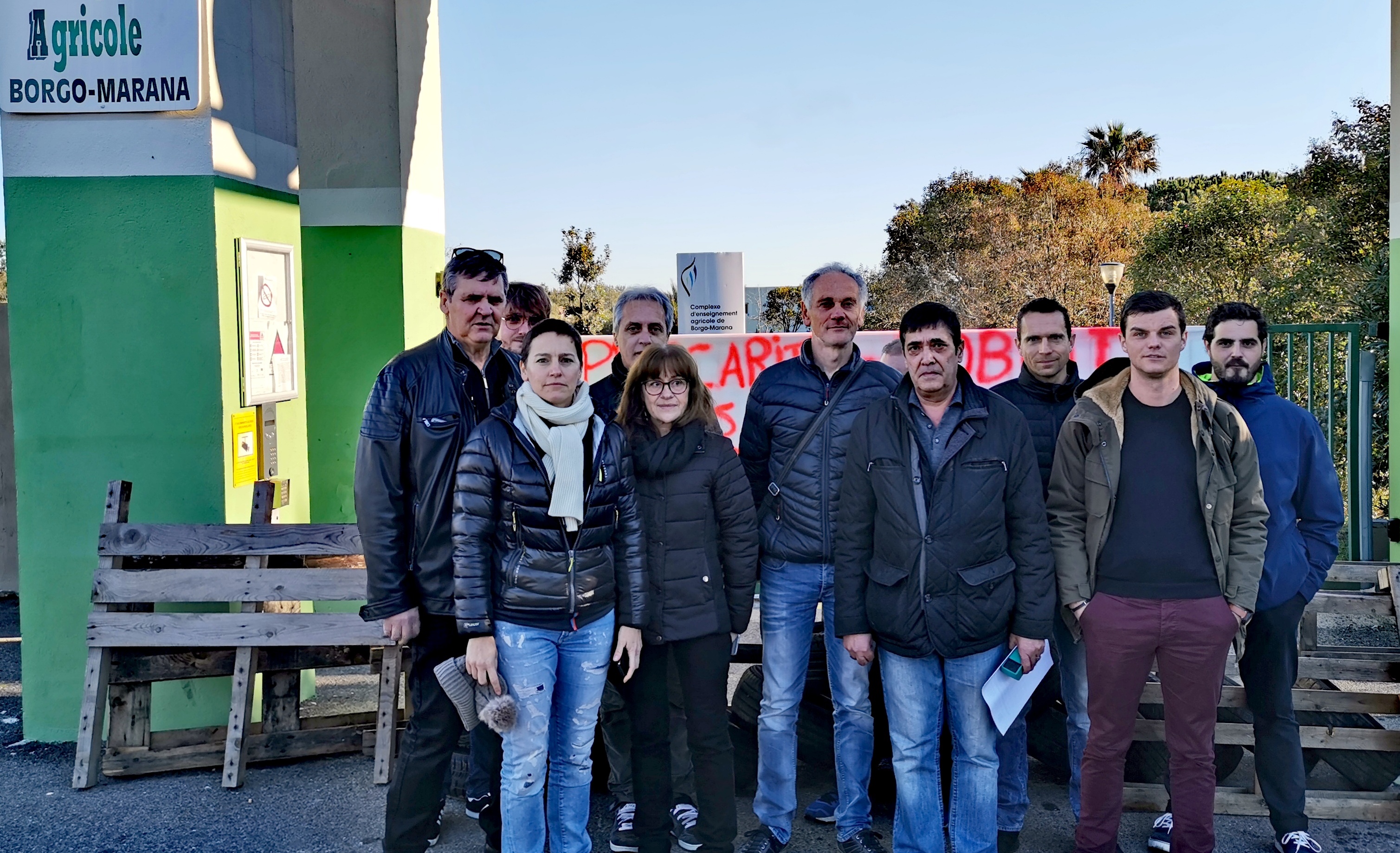 "Agents contractuels en péril" : Le lycée agricole de Borgo bloqué