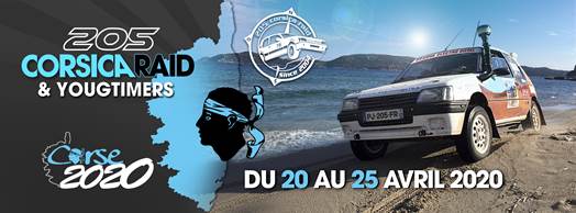 1ère édition du Corsica Raid : les 205 Peugeot débarquent en Corse