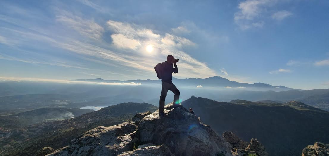 La photo du jour : le Montegrossu vu du mont Sant Angelo 