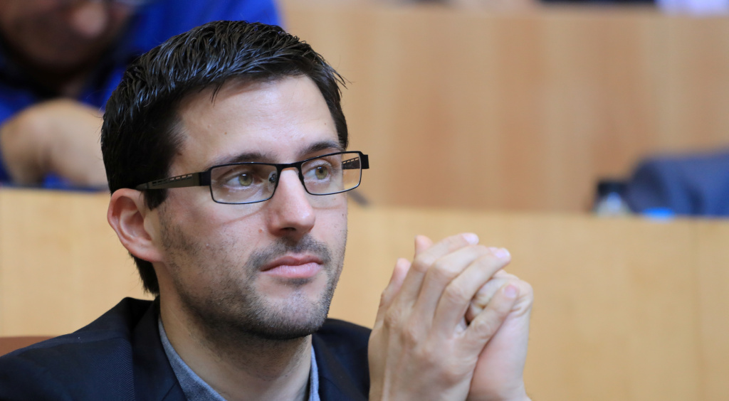 Petru Anto Tomasi, président du groupe Corsica Libera à l'Assemblée de Corse. Photo Michel Luccioni.