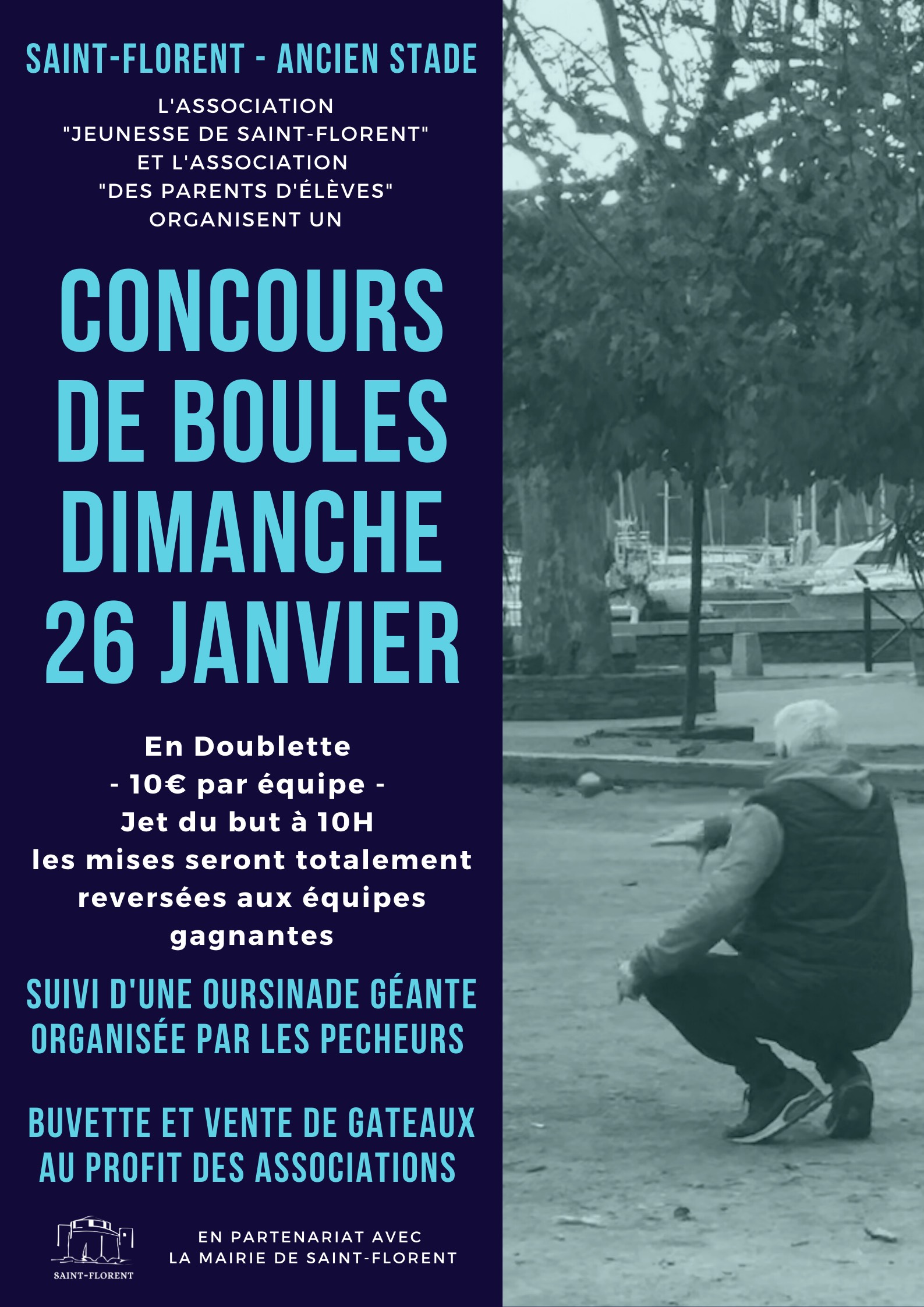 Saint-Florent : concours de boules et oursinade ce dimanche 26 janvier 