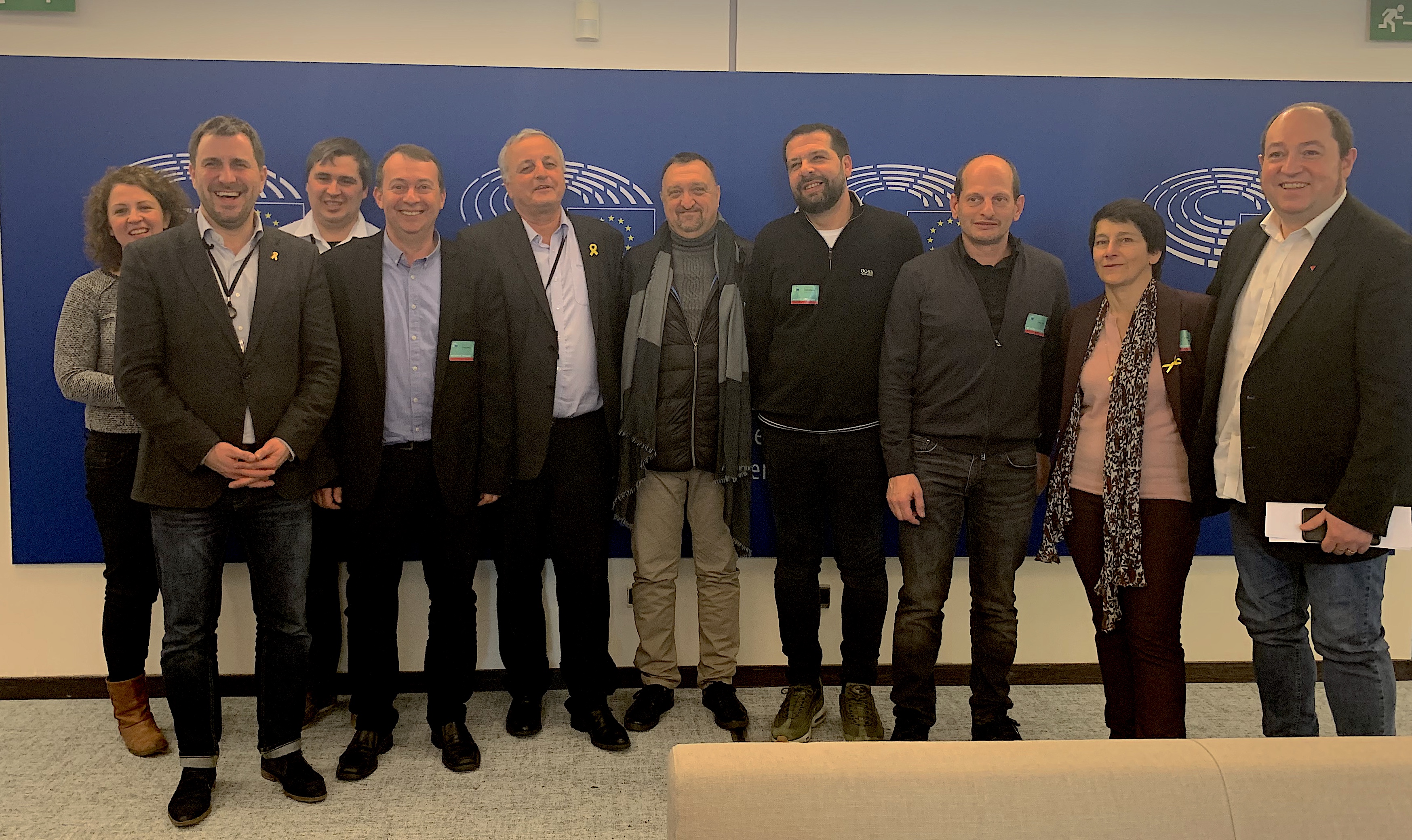 Patriotti au parlement européen à Strasbourg pour dénoncer "une inadmissible vengeance d'Etat'