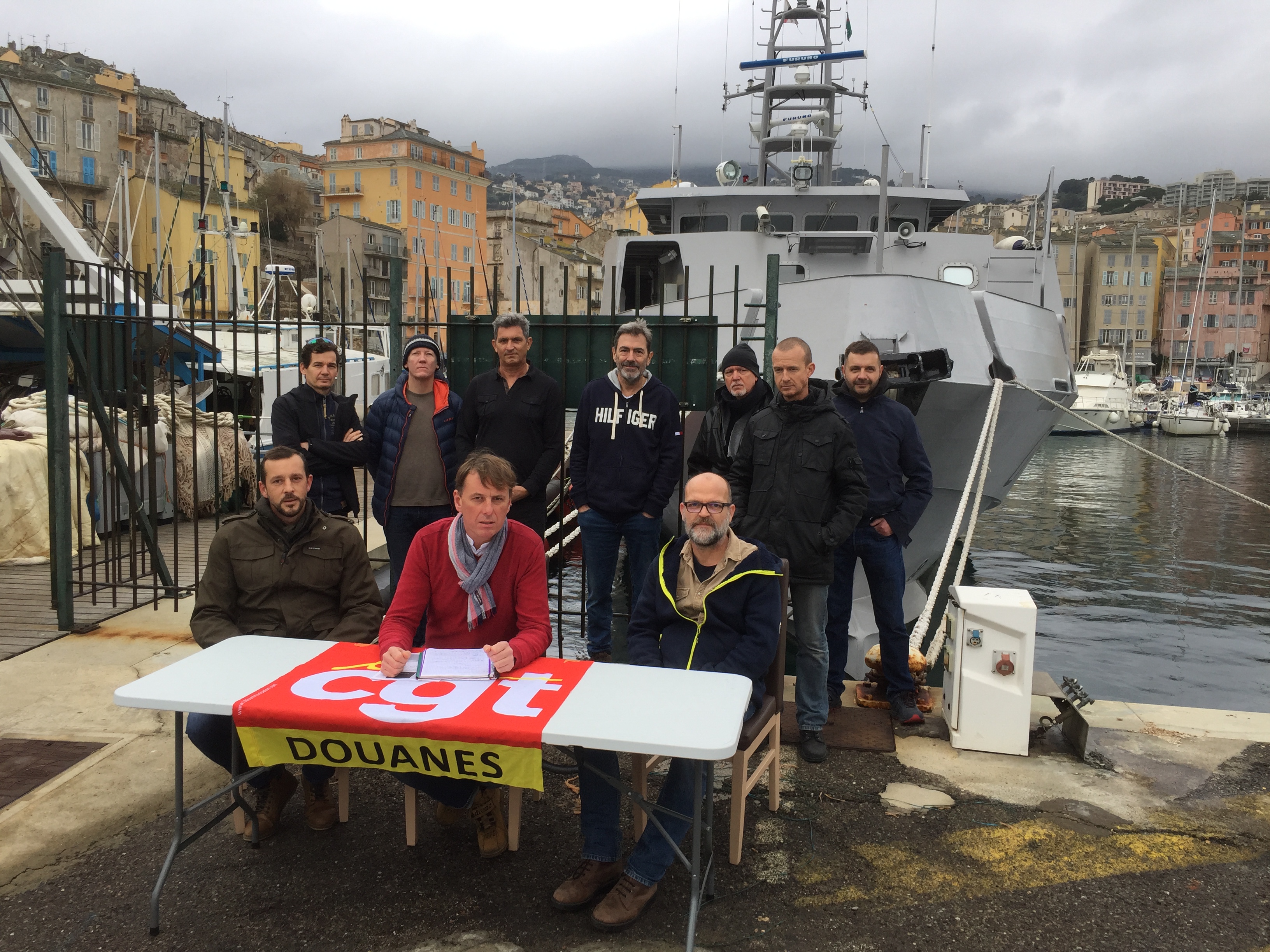 Les douaniers garde-cotes de Bastia en grève eux aussi contre la réforme des retraites