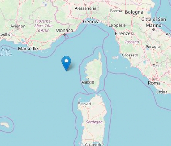 Un léger séisme de magnitude 3,7 enregistré au large de la Corse 