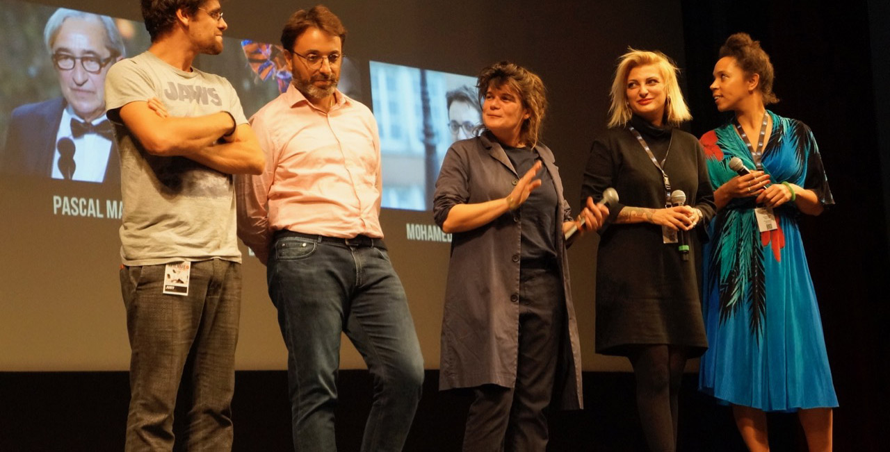 La productrice Marie-Ange Luciani, au centre, lors du dernier Festival Arte Mare