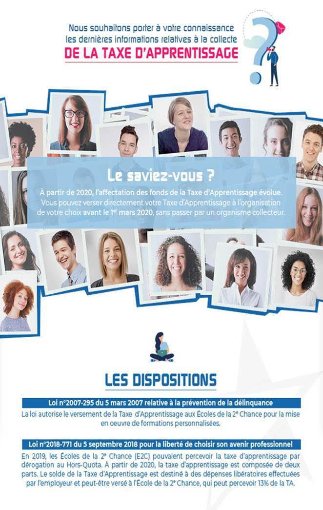 Taxe d'apprentissage 2020. Ecole de la deuxième chance de Bastia : "investissez pour la jeunesse "