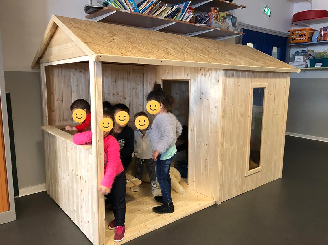 Une cabane pour les enfants de la pouponnière de Bastia
