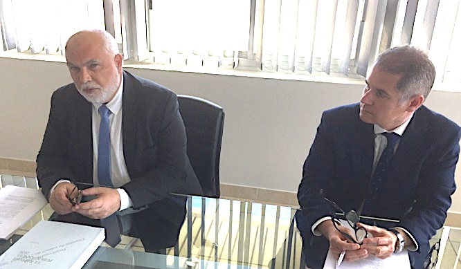 Jacques Delmas (à gauche), président de la Chambre Régionale des Comptes de Corse, est revenu sur le chapitre du rapport public annuel de la Cour des comptes 2020 sur les agences et offices de Corse.