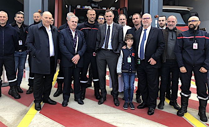La nouvelle caserne SSLIA, destinée à la lutte contre les incendies de l'aéroport de Poretta, a été inaugurée ce mardi 25 février.