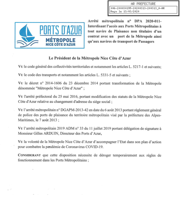 Nice ferme son port aux passagers 