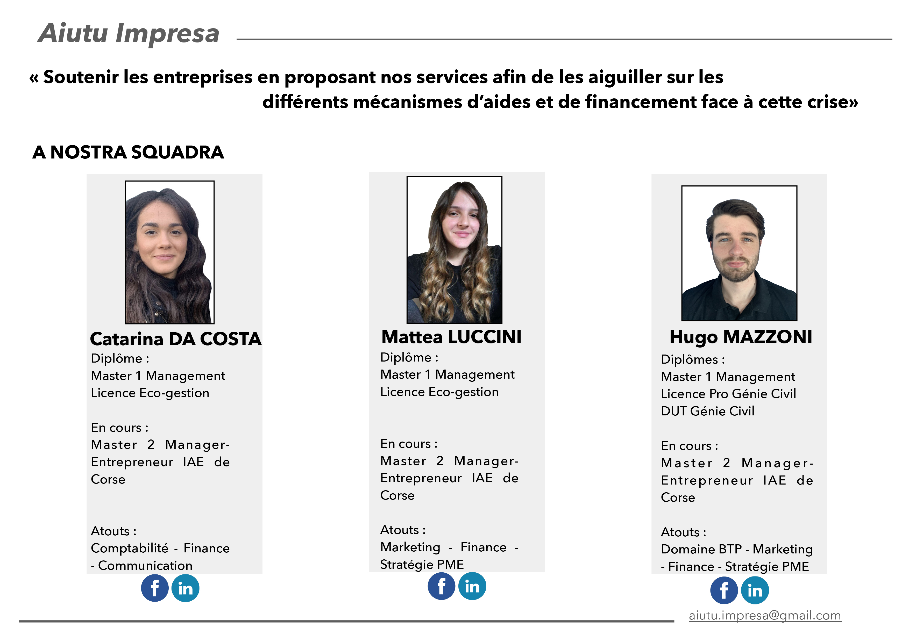 Crise sanitaire : ces étudiants, bénévoles et solidaires, qui veulent accompagner les entreprises corses