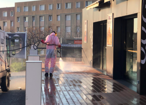 Coronavirus : A Bastia l’opération de désinfection est lancée