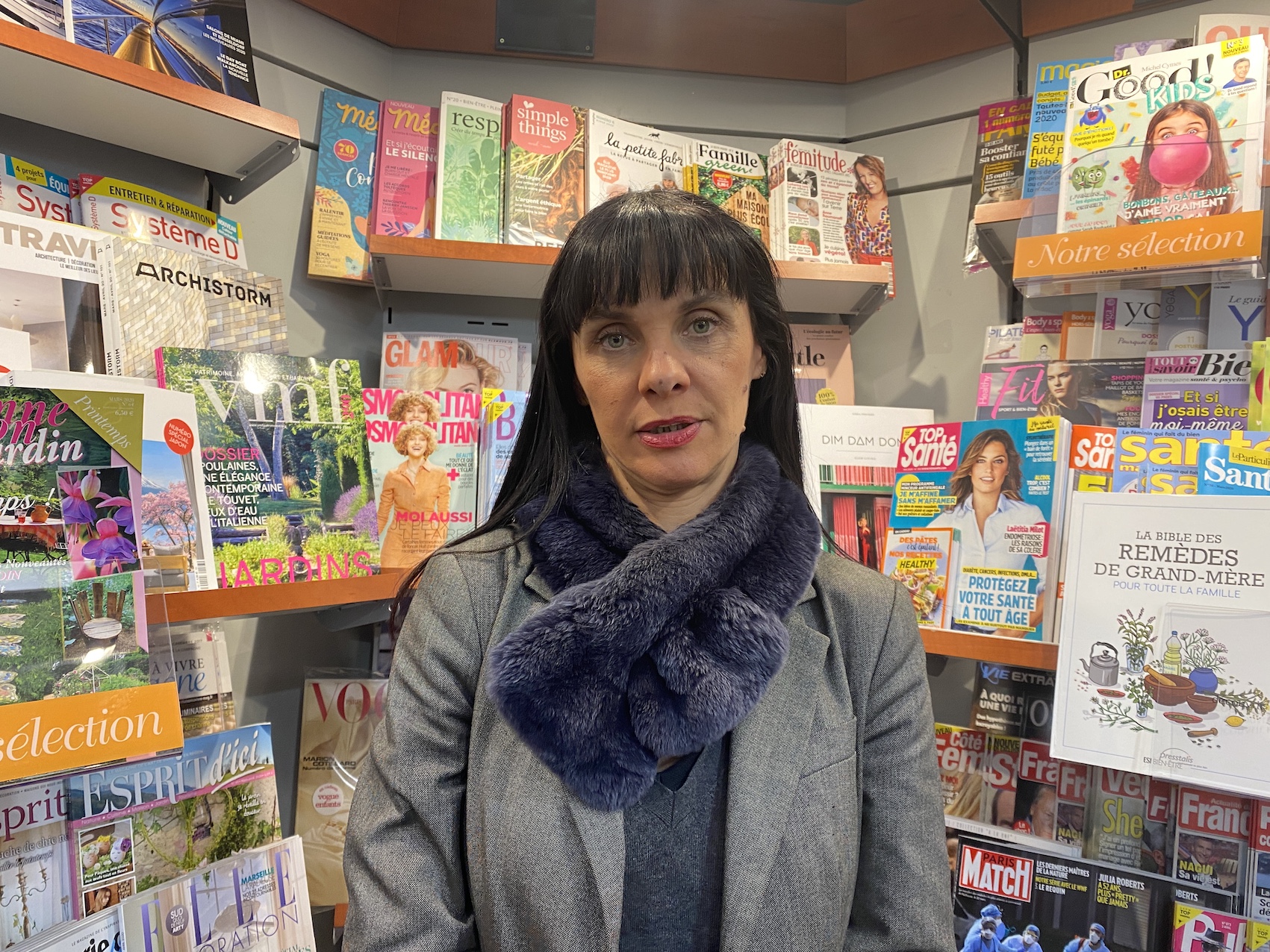 Maryline, buraliste à Bastia