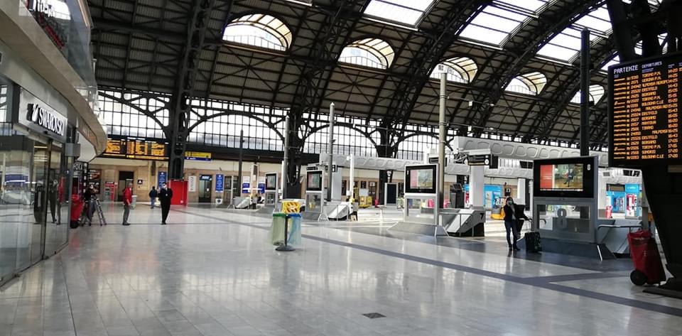 La gare de Milan ce matin. Photo AS pour CNI