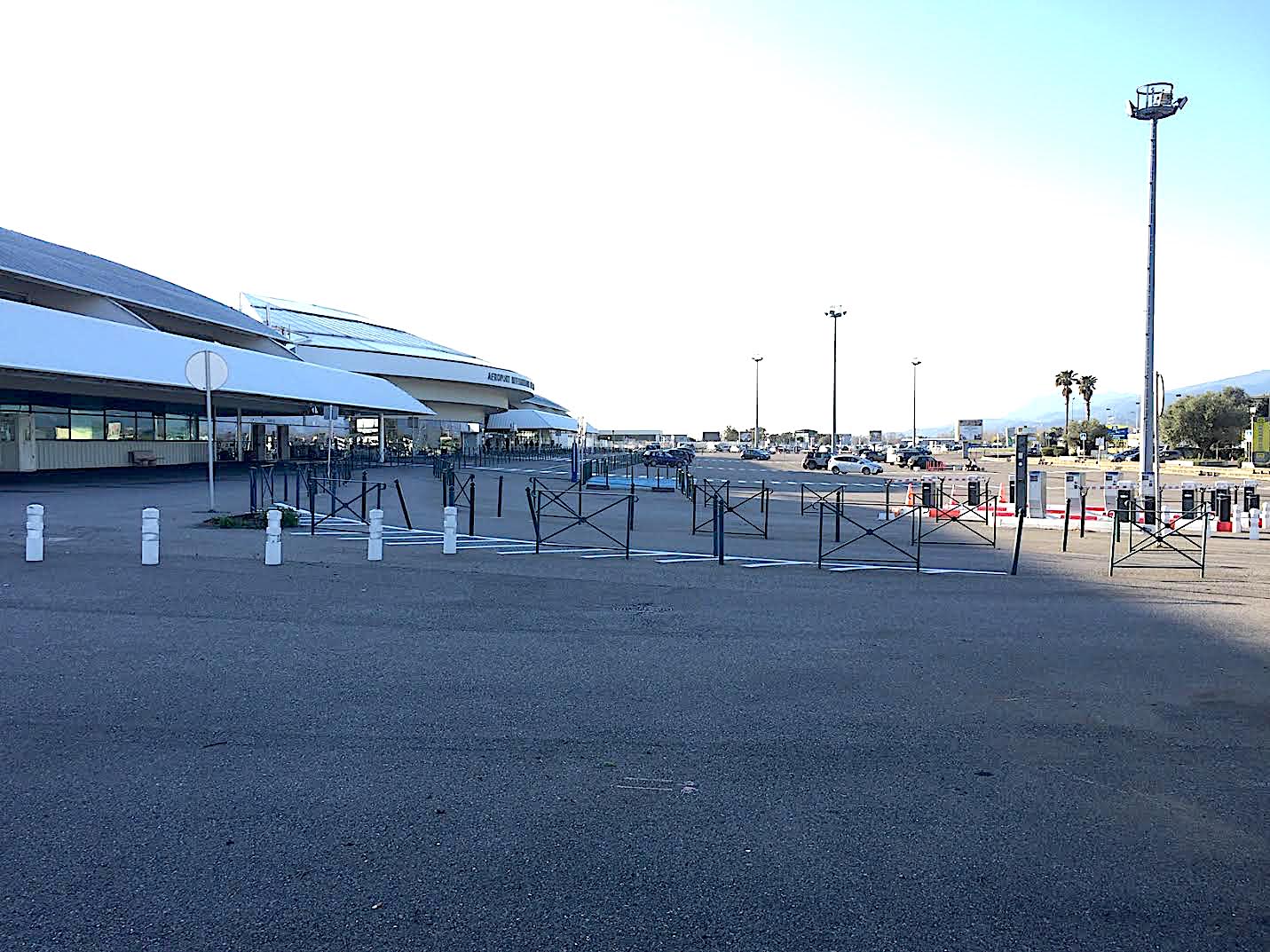 Le parking de Bastia-Poretta